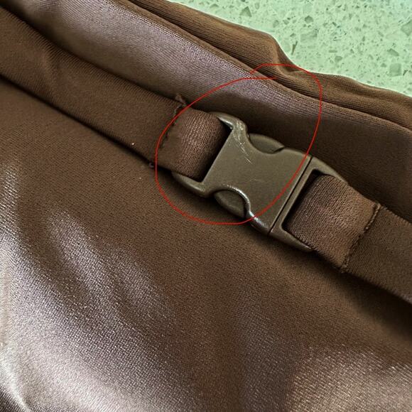 Andie Swim The Riviera High Waisted Bikini Bottom Belted Espresso Brown Size M - Picture 6 of 6